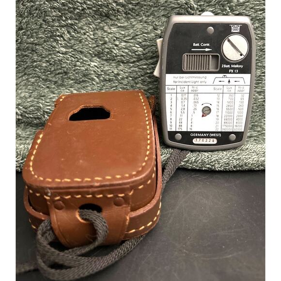 NOS Gossen Lunasix Light Meter With Brown Leather Case Vintage Immaculate - Picture 7 of 13